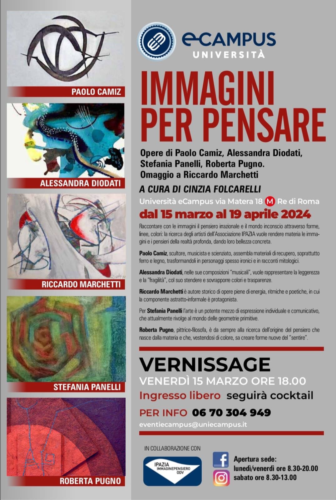 IMMAGINI PER PENSARE, Università e-campus,  Roma